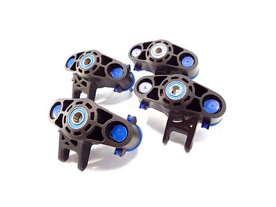 NEW TRAXXAS 1/10 SUMMIT SET OF STEERING KNUCKLES AXLE CARRIERS & BEARINGS E-REVO