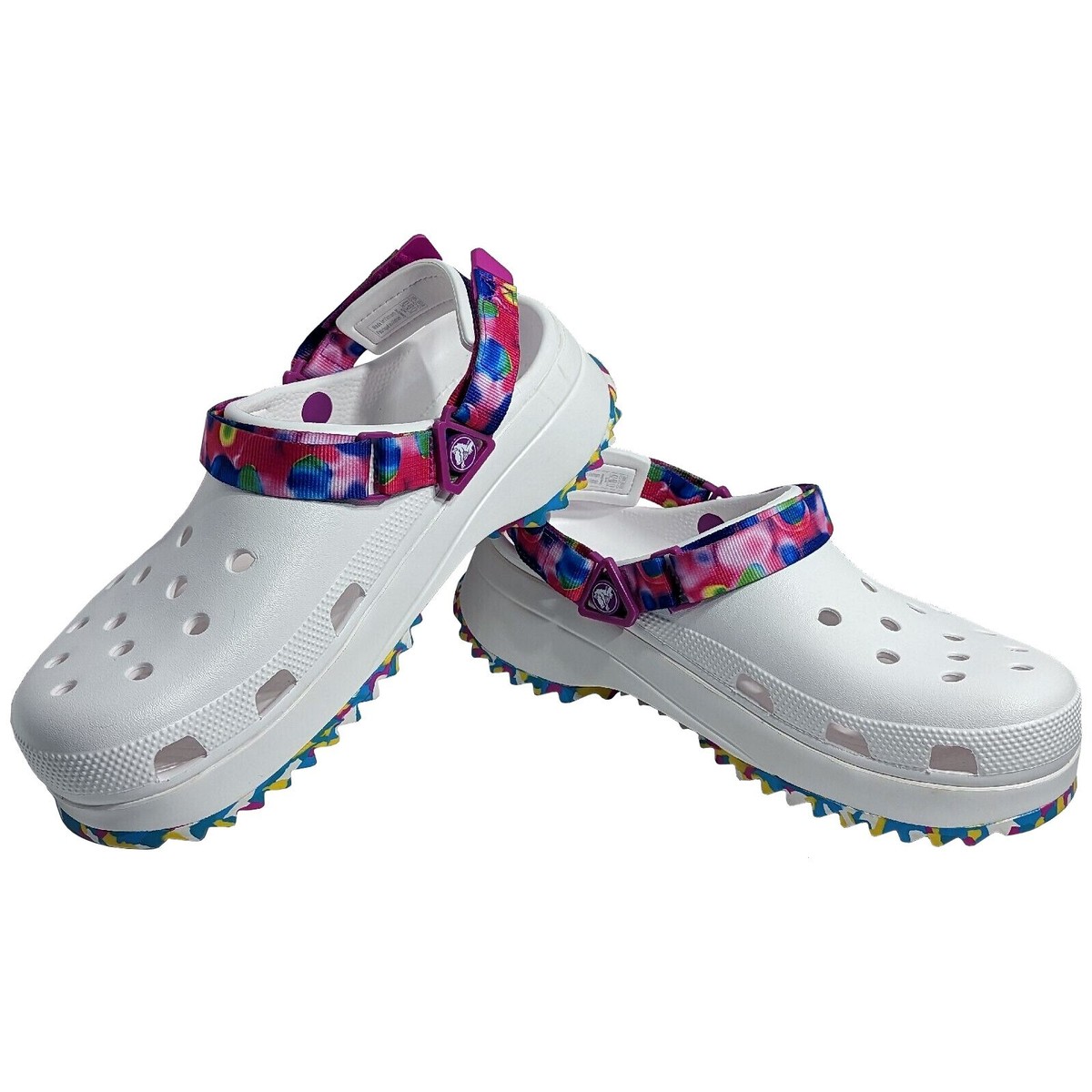 Crocs Classic Hiker Solarized Clog 207990-94s White Multi Crocs Classic Hiker Solarized Clog 207990-94s White Multi