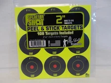Pro-Shot 2" Splatter Green Bullseyes Peel & Stick Target - 2BGREEN108