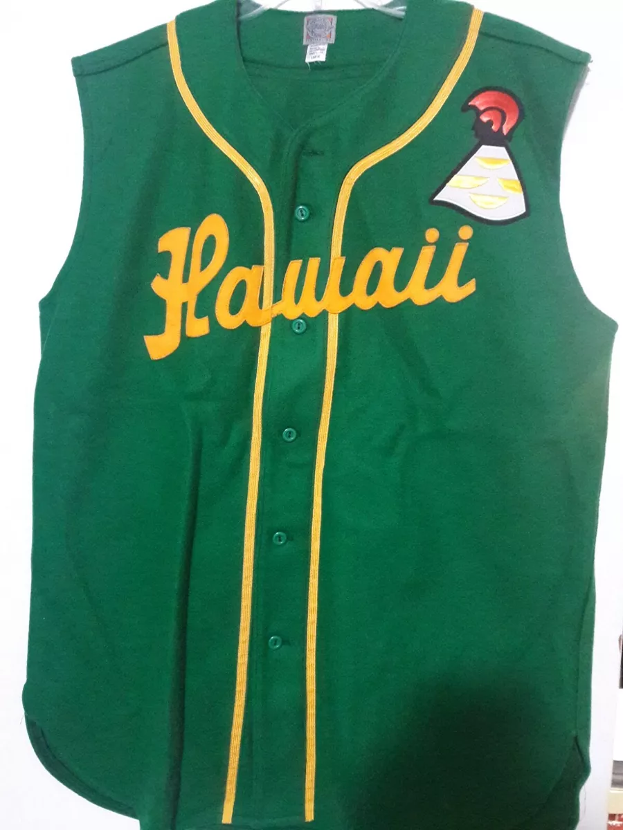 1961 Hawaii Islanders EBBETS FIELD Green Wool Flannel BASEBALL