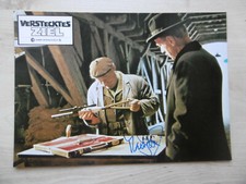 Max von Sydow Autogramm signed A4 Kinoaushangbild "Verstecktes Ziel"