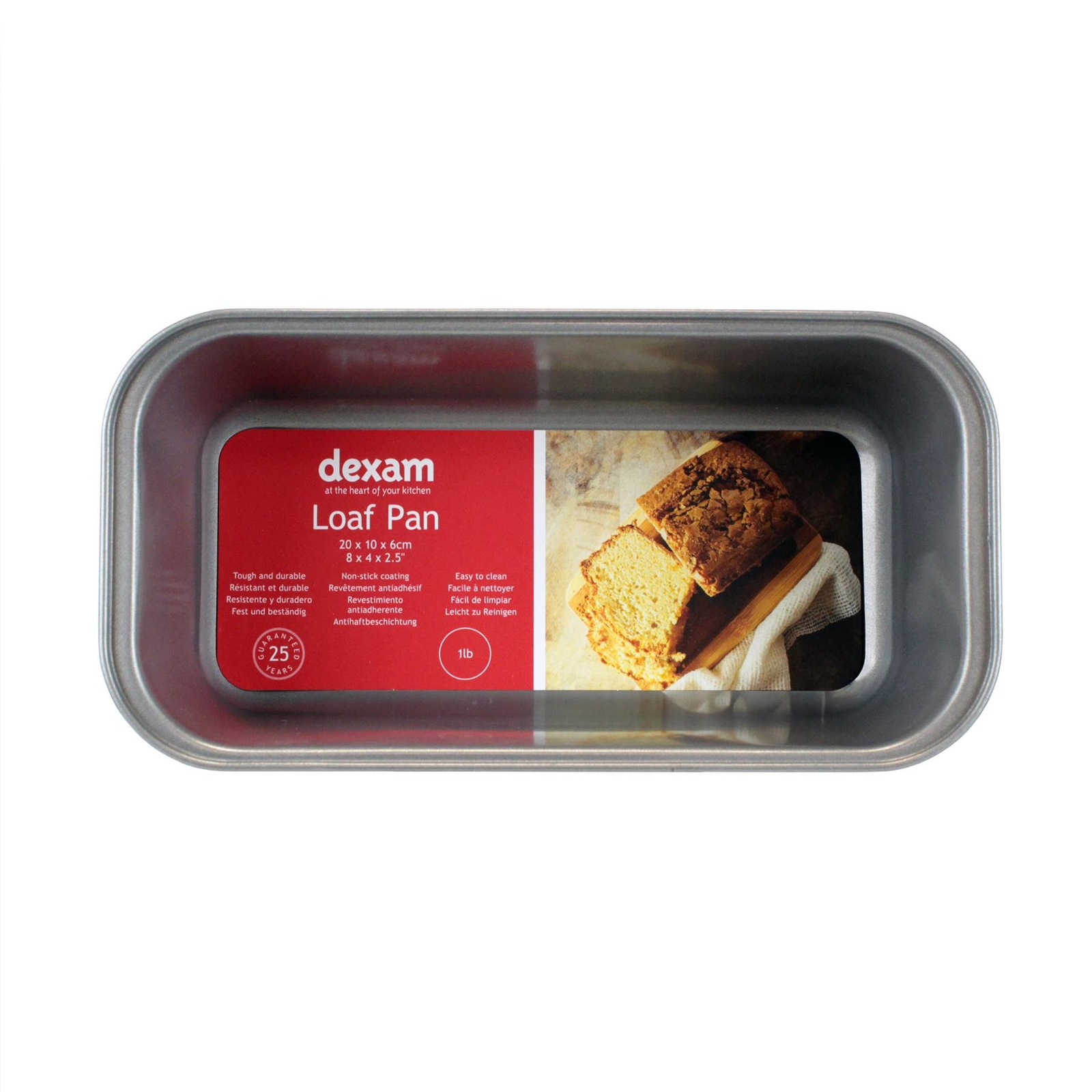 Dexam Non-Stick 1lb Loaf Tin - Steel Baking Pan