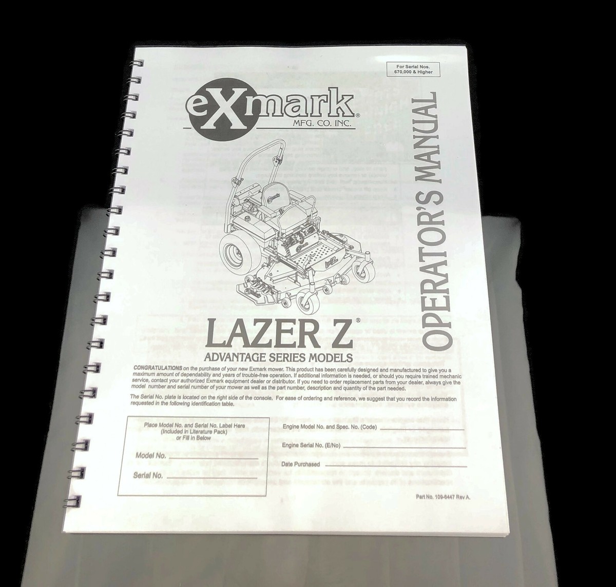 eXmark Lazer Z AS Operators Manual & Part List Diagrams LAS28KA524