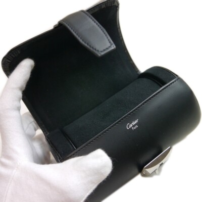Authentic Cartier Watch case Pasha travel case Leather #4294 | eBay