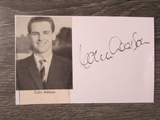Colin Addison Nottingham Forest Arsenal Sheffield Utd Hand Signed Football Card