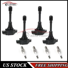 UF549 4pcs Ignition Coil and Iridium Spark Plug For 2007-2018 Nissan Altima 2.5L