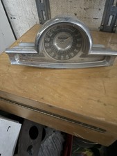 Vintage 120 Mph Speedometer Dash Cluster Chrome Housing Barn Find As-is Oem