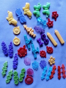Lot Of 36 Barretts🌼 Vintage And Modern 🌼 Plastic🌼 Flowers And Animals 