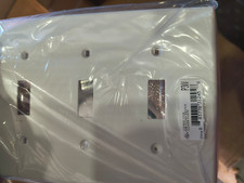 10 pack Hubbell White 3-Gang Toggle Switch Cover Wall Plate Switch plate