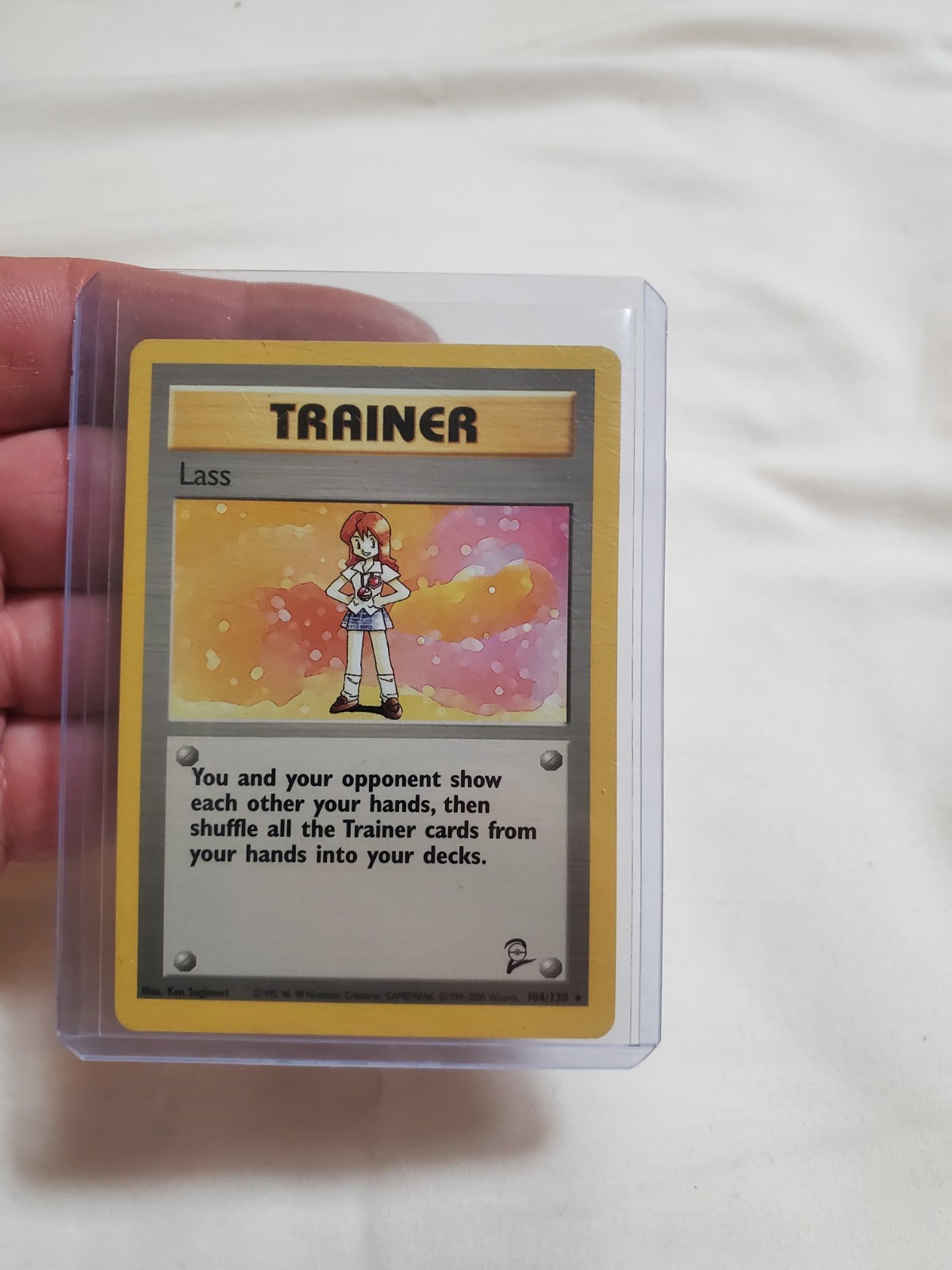 Pokemon - Lass - Base Set 2 104/130 - Rare - LP