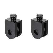 2 Pcs 1/4" Camera Screw Tripod Conversion Mount Adapters, Black
