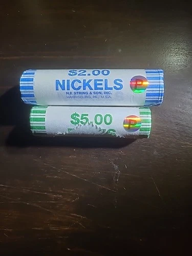 1776-2026 P Sealed Liberty Dimes & Jefferson Nickels Rolls Original Bank Wrapped