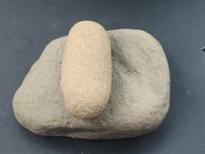 Indian Artifacts Metate Mortar and Mano Northern California 5" By 4"