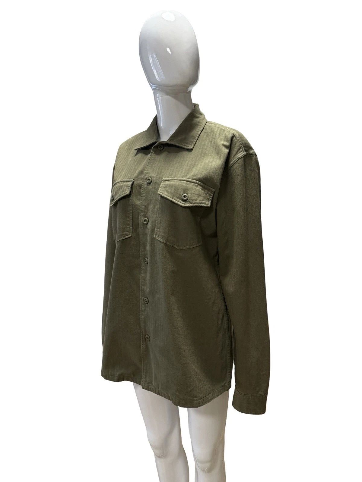 Tellason Military Jacket Men's 100% Cotton Field Utility Pockets Coverall Size S image 4