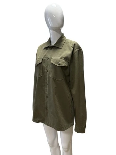 Tellason Military Jacket Men's 100% Cotton Field Utility Pockets Coverall Size S image 4