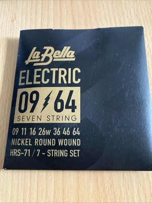 La Bella HRS-71 seven String Electric Guitar Strings / Gitarren Saiten 009-064