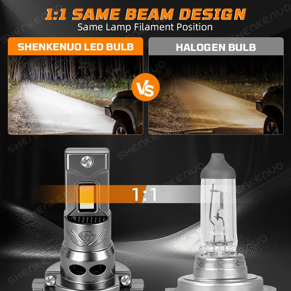 Para Mercedes-Benz E350 E320 E550 -6x 6000K Faro LED + Kit Faros Antiniebla Foto 4 de 4