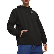 PUMA Downtown 180 Pullover Hoodie Mens Black Casual Outerwear 62437601