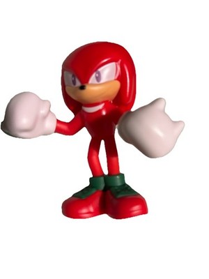 Knuckles the Echidna 2  figure Burger King Sonic Collectable Red Movie Toy