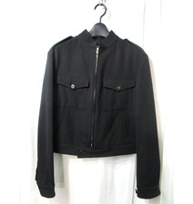 Y's by YOHJI YAMAMOTO Womens Military Style Short Blouson Wool Jacket EUC/sz 2