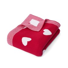Valentine Jacquard Baby Blanket TwoSided Breathable Newborn Throw 30x40 Inch