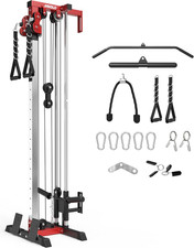 Mikolo Wall Mount Cable Station, Cable Crossover Machine with Dual Pulley System