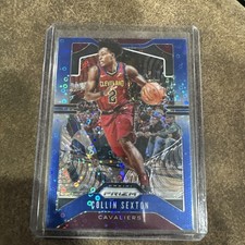 2019-20 Panini Prizm #74 Collin Sexton Prizms Fast Break Blue #/175