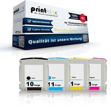 4x Tintenpatronen für HP Business InkJet 2800 C4844AE C4836AE Black Line