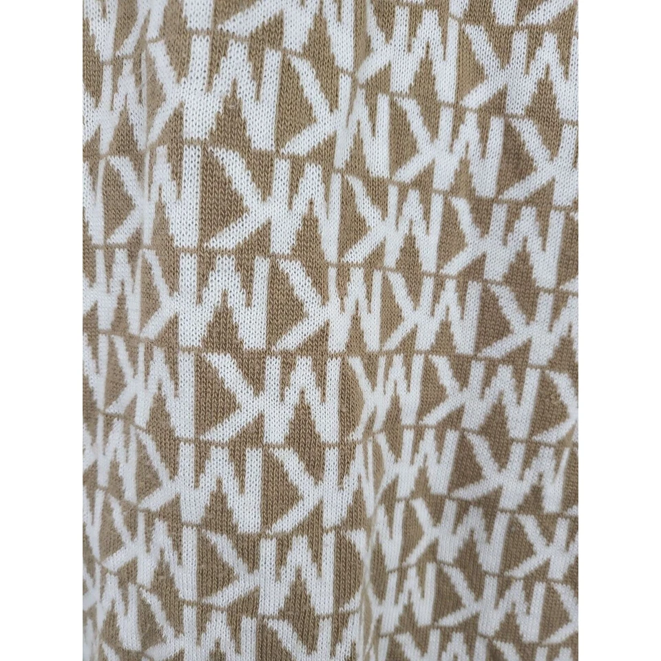 Шарф Michael Kors один размер женский коричневый белый 11Wx65L осень зима весна - Изображение 2 из 4