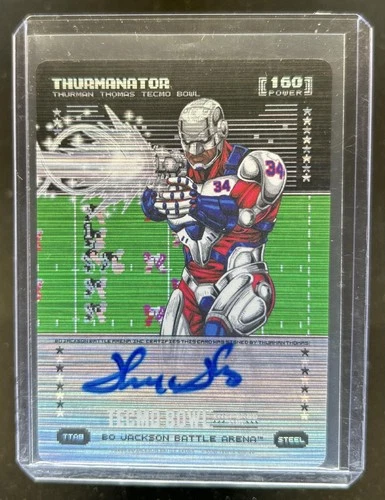 2026 Battle Arena Tecmo Bowl Thurmanator Inspired Ink Battlefoil SSP Auto #TTA8