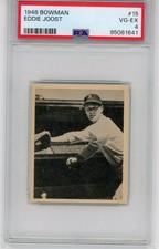1948 Bowman Eddie Joost #15 PSA  4 Philadelphia Athletics 