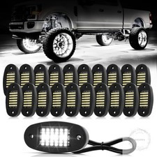 20 Pods White Rock Lights 6000K Pure White 36 LEDs SMD Chips Super Bright Neon