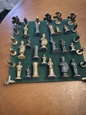 Vintage Chess Piece A Short History Diecast Cooper Heavy Gold Color 13x13”