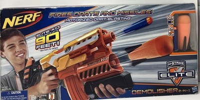 Nerf N-Strike Elite Demolisher 2 In 1 Blaster Motorized A8494 New Sealed