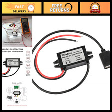 Waterproof 12V/24V to 5V 3A Buck Converter, USB Output for LED Devices