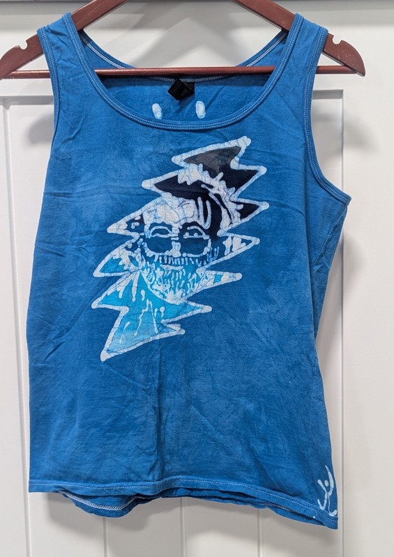 Grateful Dead  Jerry Garcia Batik Sleeveless Shirt Size Medium