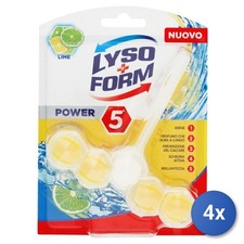 4X Lysoform Tablette WC Solide Citron 1 Pièce