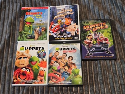 Lot of 5 Muppet Movie DVDS-Muppets Take Manhattan /Kermit's Swamp Years/Most Wan