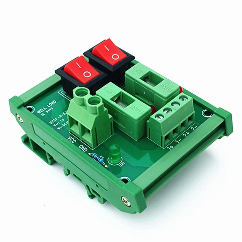 DIN Rail Mount 2 Position Switch DC Power Distribution Strip Module Fuse Splitte - Image 4 of 4