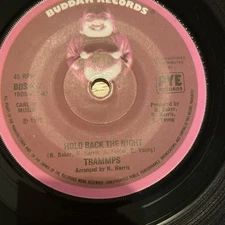 TRAMMPS hold back the night*tom's song 1975 UK BUDDAH 7" 45 DISCO FUNK