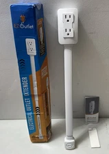 EZ Outlet Electrical Outlet Extender  22”-34” Rotatable USB USB-C OPEN BOX