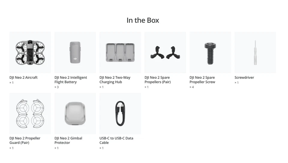 DJI Neo 2 Fly More  Combo (Drone Only)  3 Battery /Gesture Control - Image 3 of 4