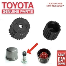 08 - 13 TOYOTA HIGHLANDER RADIO DISPLAY POWER CONTROL KNOB BLACK INSERT OEM NEW