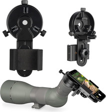 Precision metal smartphone adapter for scopes, binoculars, microscopes