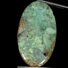 27.80Cts 100 Natural Aqua Chalcedony Oval Cabochon Gemstone 20X34X5MM