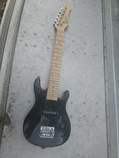 Zeny Black Kids Beginner Electric Guitar With No Amp Kid Friendly