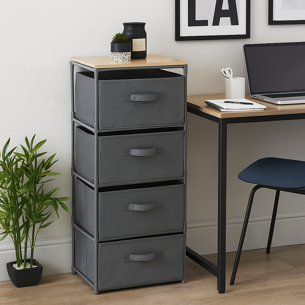 Avilo - 4 Drawer Chest of Drawers - Grey - Image 2