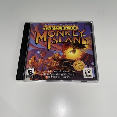 THE CURSE OF MONKEY ISLAND (PC, 1997) WINDOWS 95 COMPUTER GAME Pirates LUCASARTS