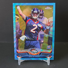 Topps Chrome 2013 Zac Dysert #5 Denver Broncos NFL Rookie Refractor Card. rookie card picture