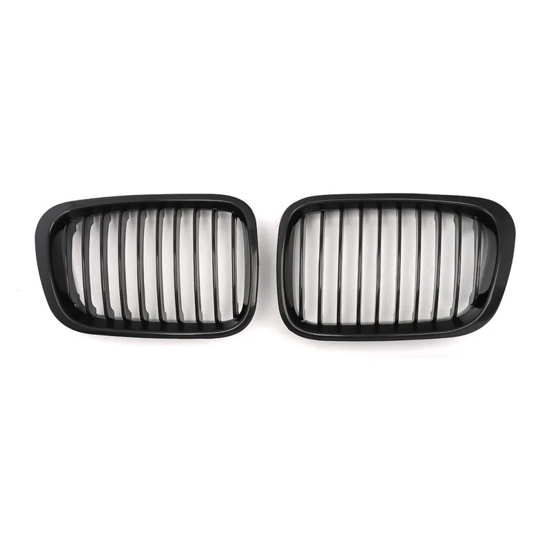 Fits BMW E46 1998-2001 4D 325i 328i 330i Front Kidney Grille Grill Glossy Black Foto 3 de 4